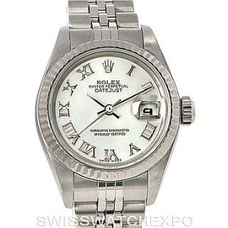 Rolex Datejust Ladies Steel 18k White Gold Watch 79174 Watches 
