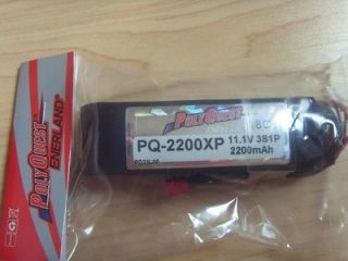 PolyQuest Lipoly 2200mAH 11.1V 3S1P Battery Lipo 18C/36C With Deans 