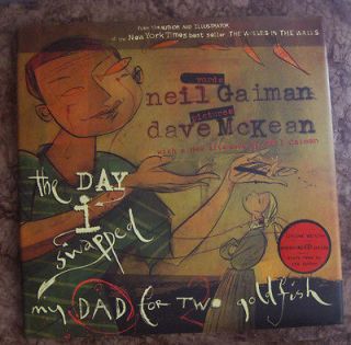   Swapped My Dad For Two Goldfish Neil Gaiman & Dave McKean HC 1st w/CD