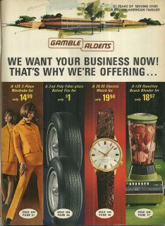 Gamble Aldens 1970 Catalog Electronics Fashion Housewares