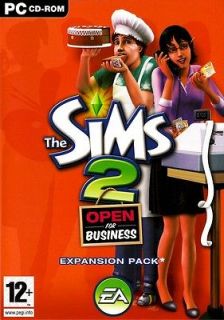 NEW THE SIMS 2 OPEN FOR BUSINESS EXPANSION PACK FOR PC/XP/VISTA 