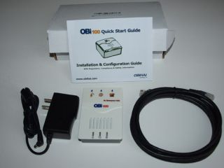 Obihai OBi100 1FXS SIP VOIP Gateway with Google Voice Support & FREE 