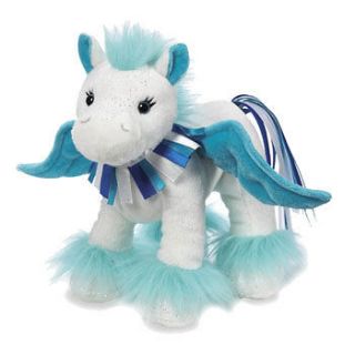Ganz Webkinz Sapphire Pegasus Plush Pet Online Toy NEW