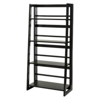 Dolce 4 Shelf Folding Bookcase   Black product details page