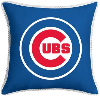 MLB Chicago Cubs Pillow   Blue (18 x 18) product details page