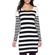 Long Sleeve Striped Sweater Dress $25