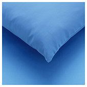Tesco twin pack pillowcase   Sea Blue   Sea Blue   Sea Blue, Standard