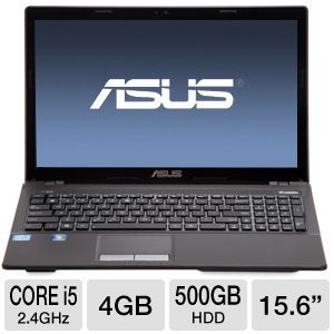 ASUS K53E BBR4 Refurbished Laptop Computer   Intel Core i5 2.4GHz, 4GB 