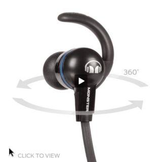 Monster iSport Immersion In Ear Headphones With ControlTalk Black by 