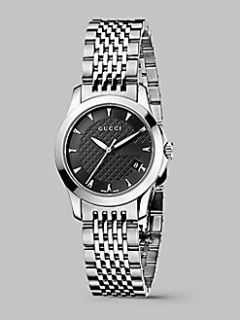 Gucci   G Timeless Stainless Steel Bracelet Watch/Black