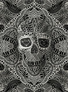 Lace Skull Art Print  Print Shop