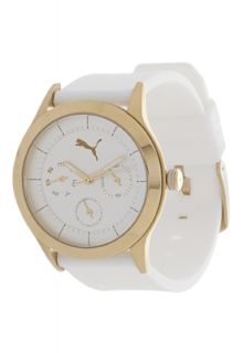 Relógio Puma Curve Branco/Dourado   Compre Agora  Dafiti