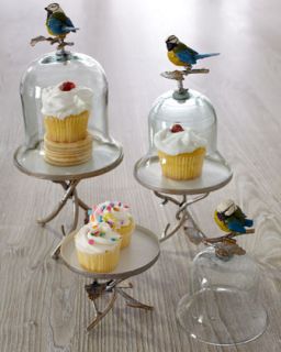 Janice Minor Feathered Friends Cupcake Stands   The Horchow 
