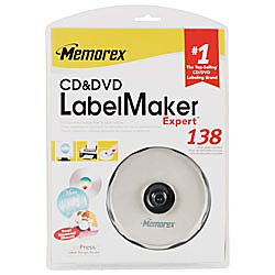 Memorex Expert InkjetLaser CDDVD Labelmaker Kit by Office Depot