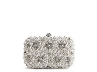Lulu Townsend Pearl Covered Box Clutch Clutches Handbags   DSW