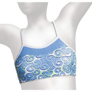 Moving Comfort Alexis Sports Bra   A/B Cups, Print (For Women) in Surf 