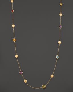 Marco Bicego Jaipur Yellow Gold and Multi Stone Necklace, 36 