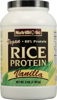 NutriBiotic Vegan Rice Protein Powder Vanilla    3 lbs   Vitacost 