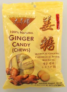 Prince of Peace Ginger Candy Chews    5.3 oz   Vitacost 