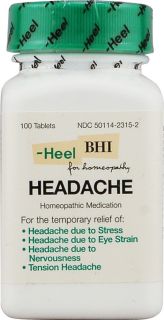 Heel BHI Headache Homeopathic Medication    100 Tablets   Vitacost 