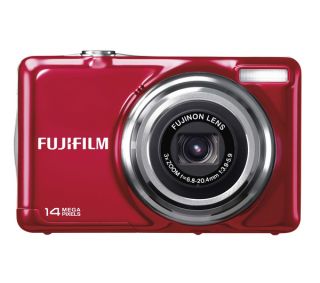 FUJIFILM FinePix FinePix FinePix JV300 Compact Digital Camera   Red 