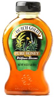 Dutch Gold Pure Honey from Wildflower Blossoms    16 oz   Vitacost 