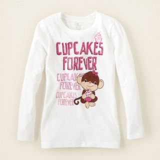 girl   cupcake monkey graphic tee  Childrens Clothing  Kids Clothes 