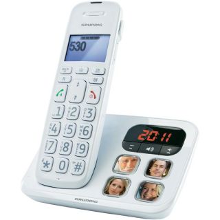 Grundig D530P analoges, schnurloses Großtasten Telefon (50 