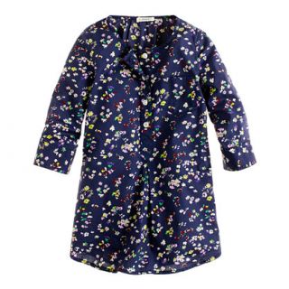 Girls pocket tunic in vintage floral print   tunics   Girls shirts 