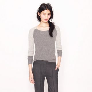 Collection cashmere waffle colorblock sweater   j.crew cashmere 