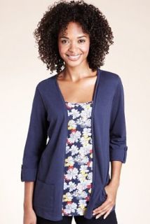 Butterfly Print Mock Layer Top with Modal   Marks & Spencer 
