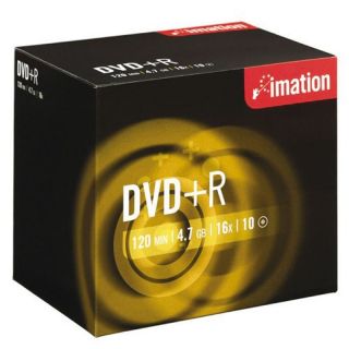 Imation 16x 4.7GB DVD+R   10 Pack Jewel Case Product Description