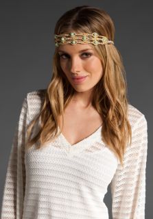 JUICY COUTURE Hippie Wrap Beaded Headband in Natural at Revolve 