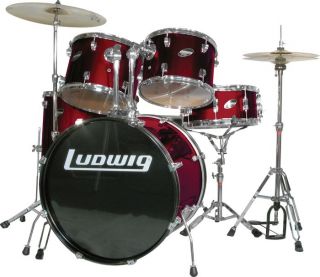 Ludwig Accent Combo 5 piece Drum Set A starter set with advanced 