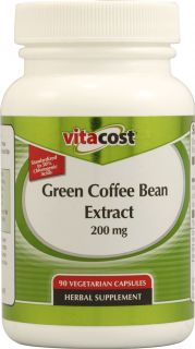 Vitacost Green Coffee Bean Extract    200 mg   90 Vegetarian Capsules 