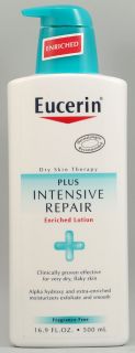 Eucerin PLUS Intensive Repair Enriched Lotion    16.9 fl oz   Vitacost 
