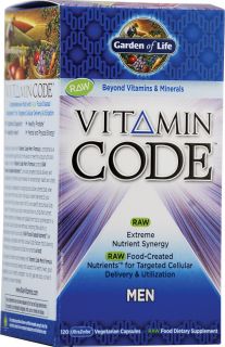 Garden of Life Vitamin Code® RAW Men    120 Vegetarian Capsules 