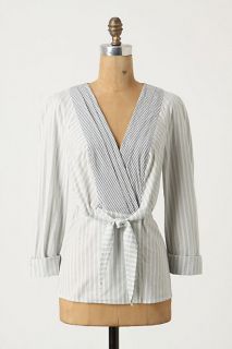 Ruled Lines Blouse   Anthropologie