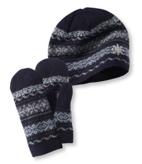 Womens Portland Fair Isle Hat and Mittens Set: Hats and Headbands 