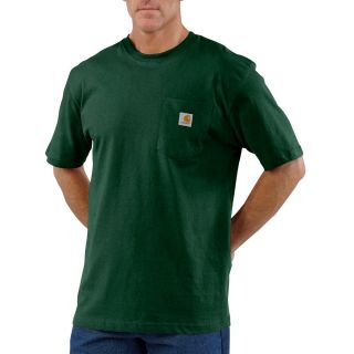 Carhartt Work Wear T Shirt   Short Sleeve (For Men) in Hunter Green