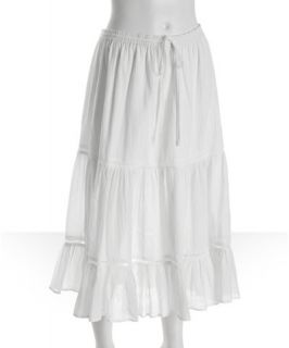 Joie white crinkle cotton peasant skirt