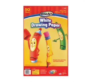 Rose Art White Drawing Paper 12 x 18 50 sheets