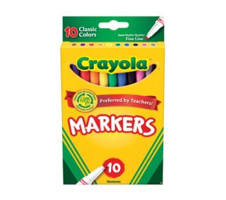 Crayola 10 Count Classic Fine Line Markers
