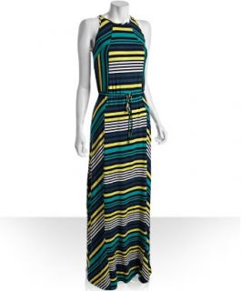 Shoshanna navy striped knit Cassie maxi dress   