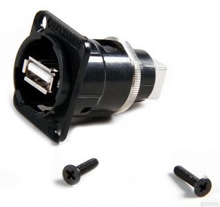 Switchcraft Panel Mount Connector (USB A to B)  Sweetwater