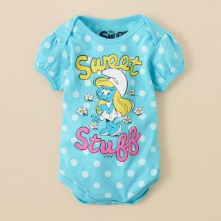 newborn   bodysuits   Smurfette bodysuit  Childrens Clothing  Kids 