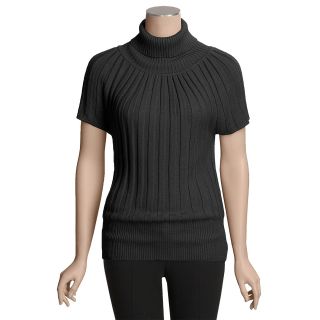 Avalin Ribbed Turtleneck Sweater   Short Sleeve (For Women)   Save 60% 