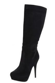  Footwear  Boots  Lina Suedette Heeled Knee High Boots