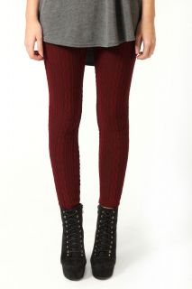  Clothing  Leggings  Sabine Cable Knit Thick Leggings