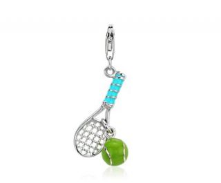 Tennis Pro Charm in Sterling Silver  Blue Nile